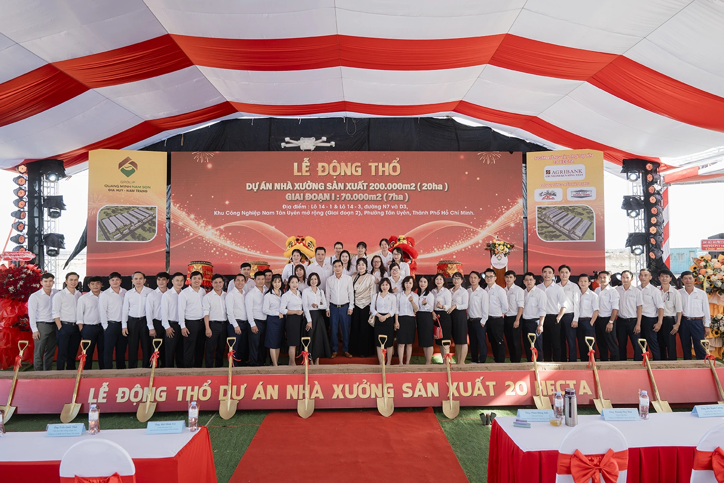 Lễ động thổ Dự án Nhà xưởng cho thuê tại Khu công nghiệp Nam Tân Uyên mở rộng (giai đoạn 2)